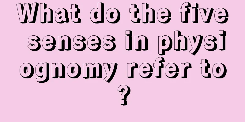 What do the five senses in physiognomy refer to?