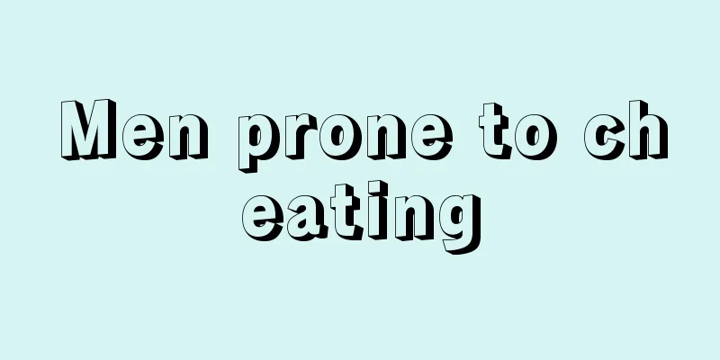 Men prone to cheating