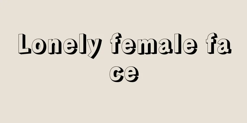 Lonely female face