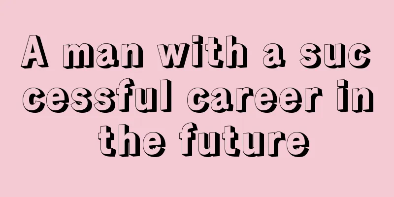 A man with a successful career in the future