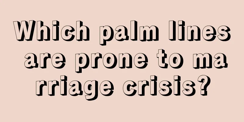 Which palm lines are prone to marriage crisis?