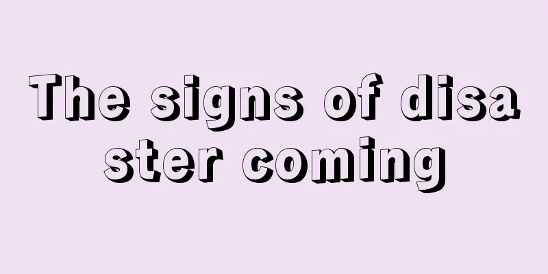 The signs of disaster coming