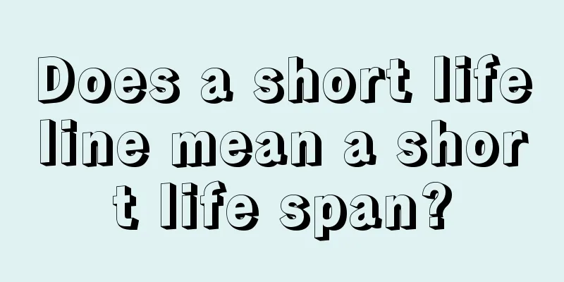 Does a short lifeline mean a short life span?