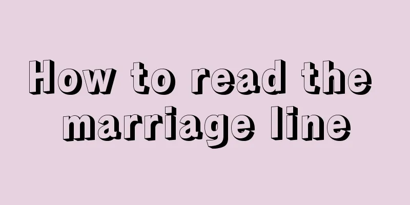 How to read the marriage line