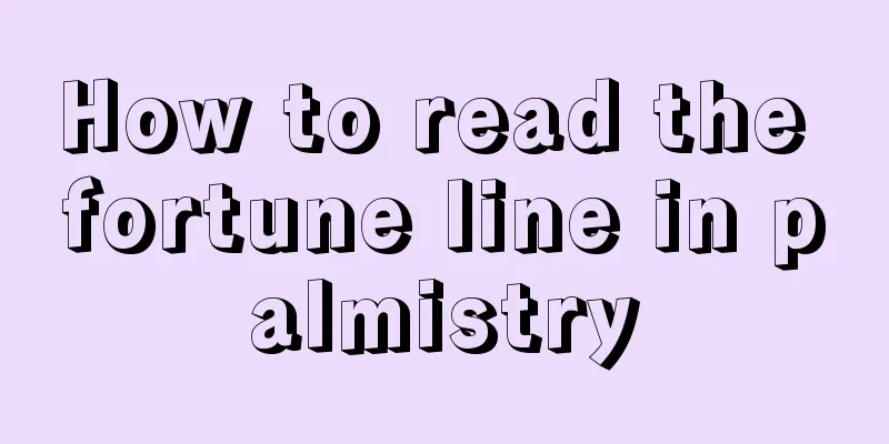 How to read the fortune line in palmistry