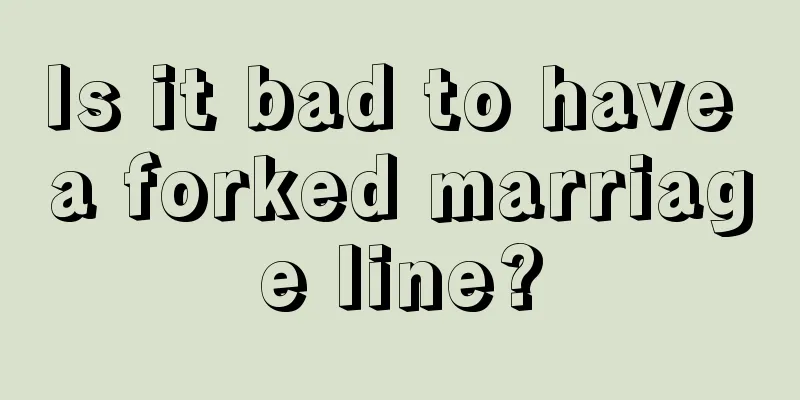 Is it bad to have a forked marriage line?