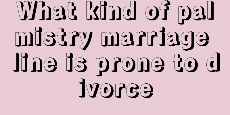 What kind of palmistry marriage line is prone to divorce