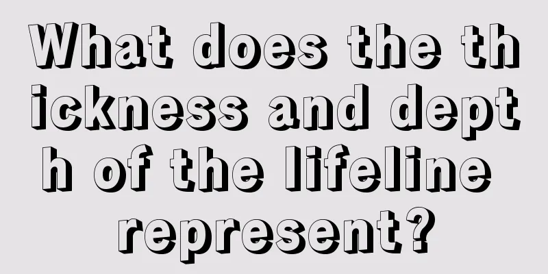 What does the thickness and depth of the lifeline represent?