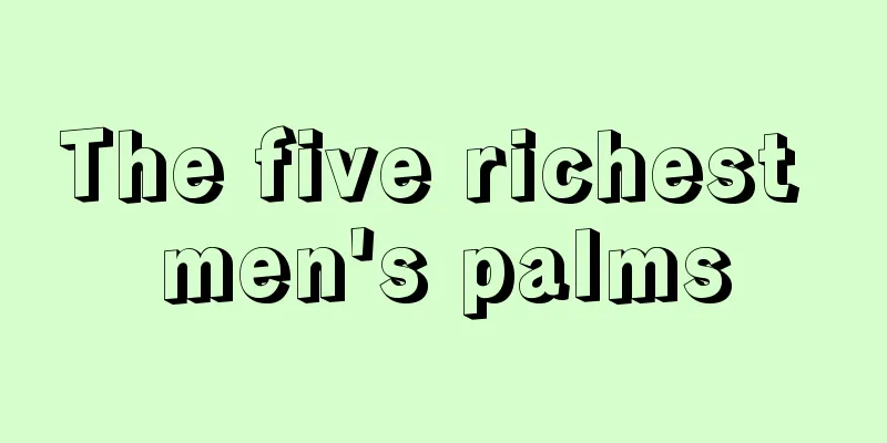 The five richest men's palms