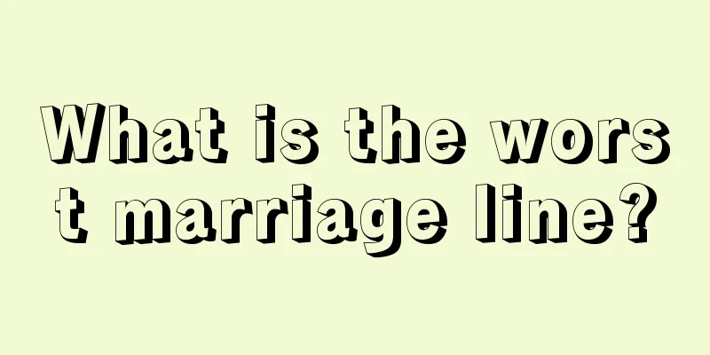 What is the worst marriage line?