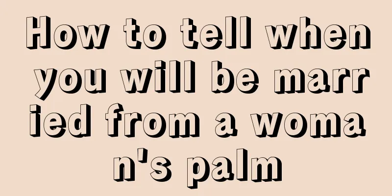 How to tell when you will be married from a woman's palm