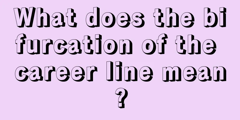 What does the bifurcation of the career line mean?