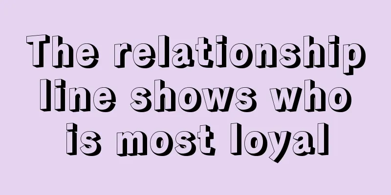 The relationship line shows who is most loyal