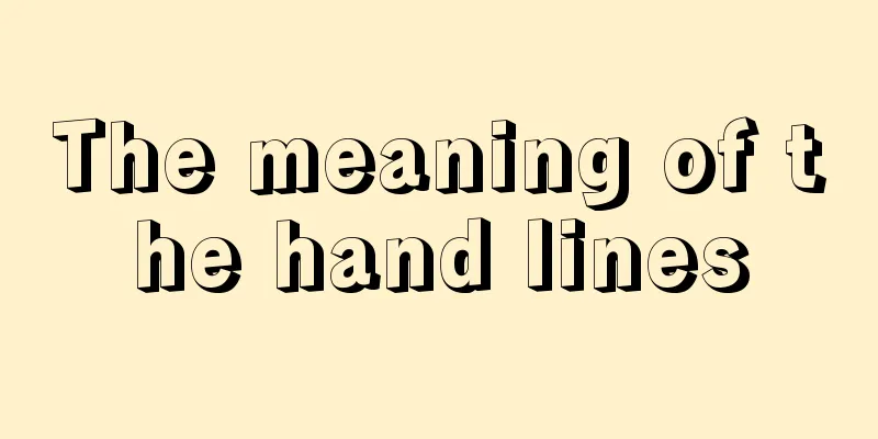The meaning of the hand lines