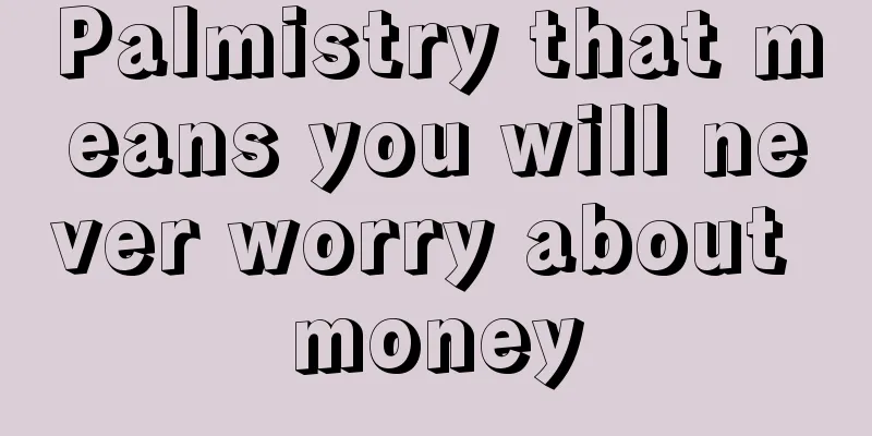 Palmistry that means you will never worry about money