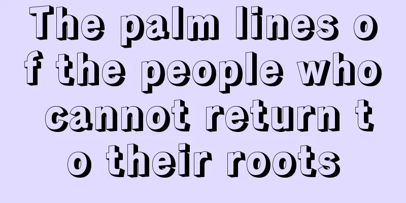 The palm lines of the people who cannot return to their roots