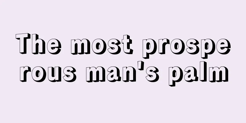 The most prosperous man's palm