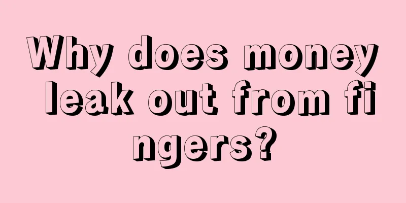 Why does money leak out from fingers?
