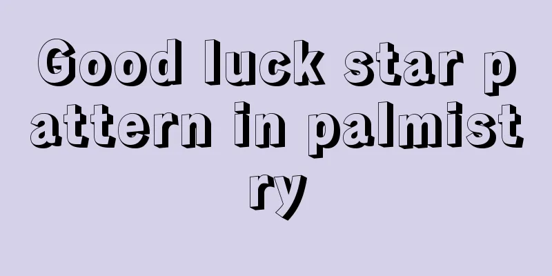 Good luck star pattern in palmistry