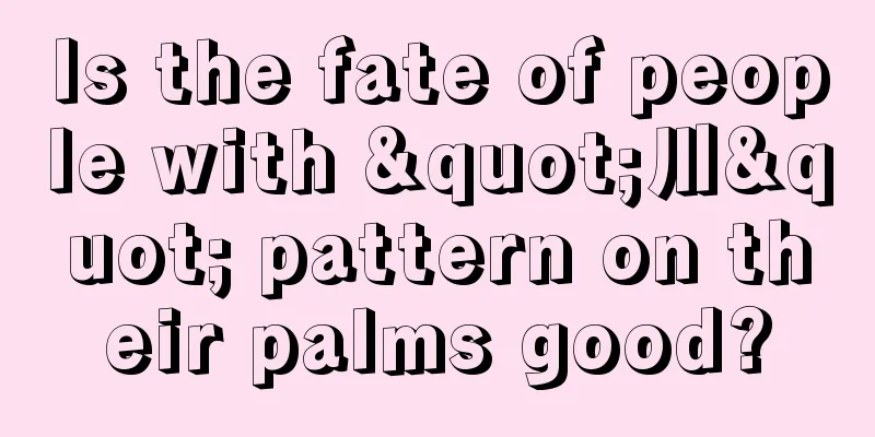 Is the fate of people with "川" pattern on their palms good?