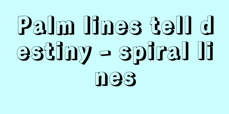 Palm lines tell destiny - spiral lines