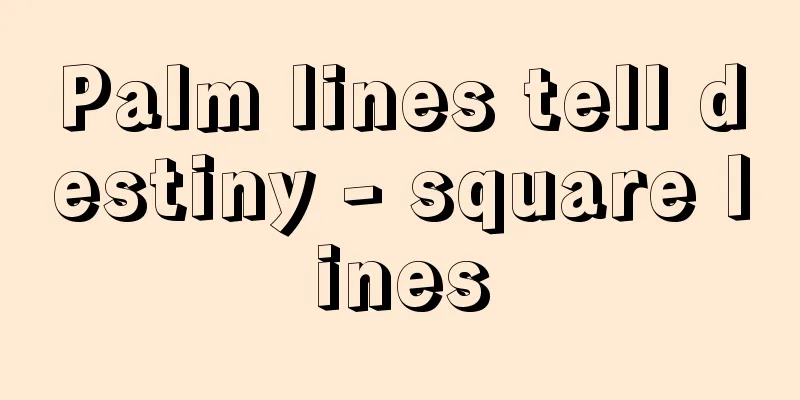 Palm lines tell destiny - square lines