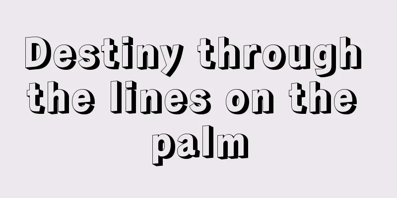 Destiny through the lines on the palm