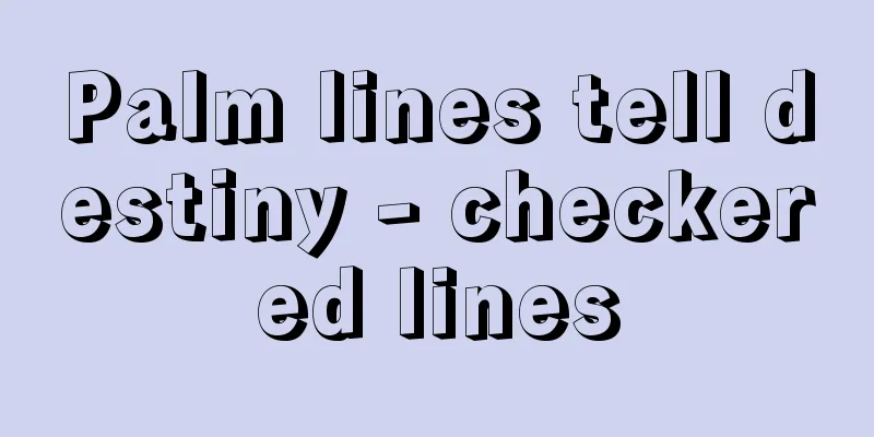 Palm lines tell destiny - checkered lines