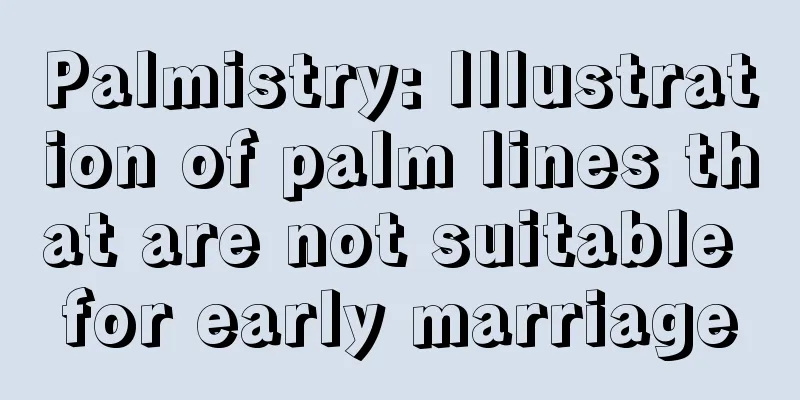 Palmistry: Illustration of palm lines that are not suitable for early marriage