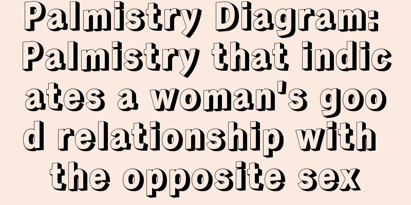 Palmistry Diagram: Palmistry that indicates a woman's good relationship with the opposite sex