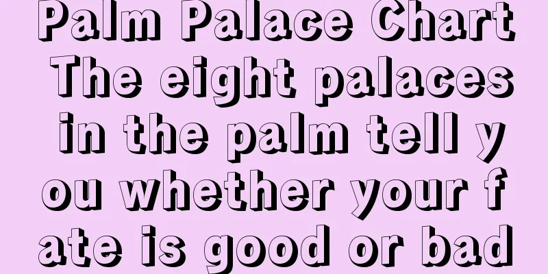 Palm Palace Chart The eight palaces in the palm tell you whether your fate is good or bad