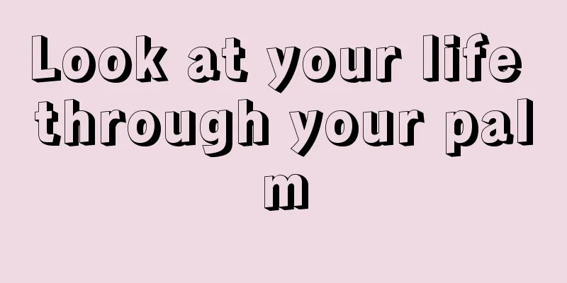 Look at your life through your palm