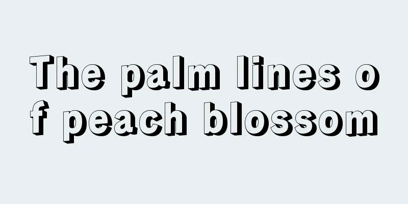The palm lines of peach blossom