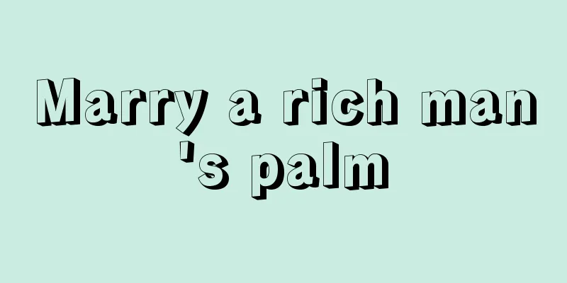 Marry a rich man's palm