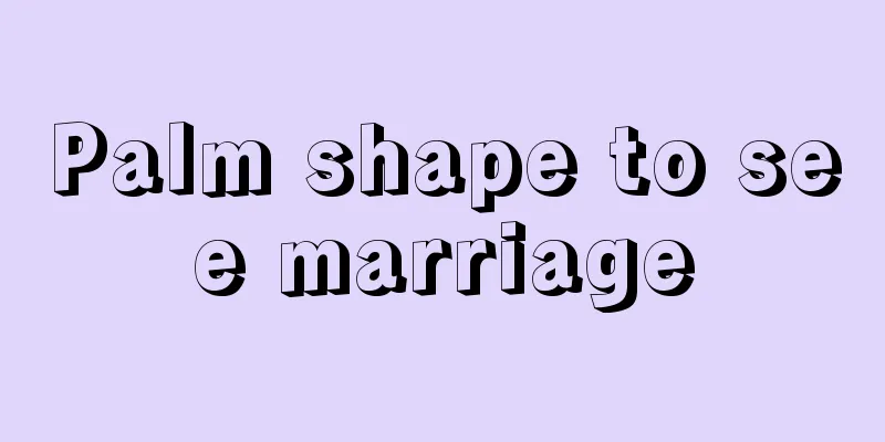 Palm shape to see marriage