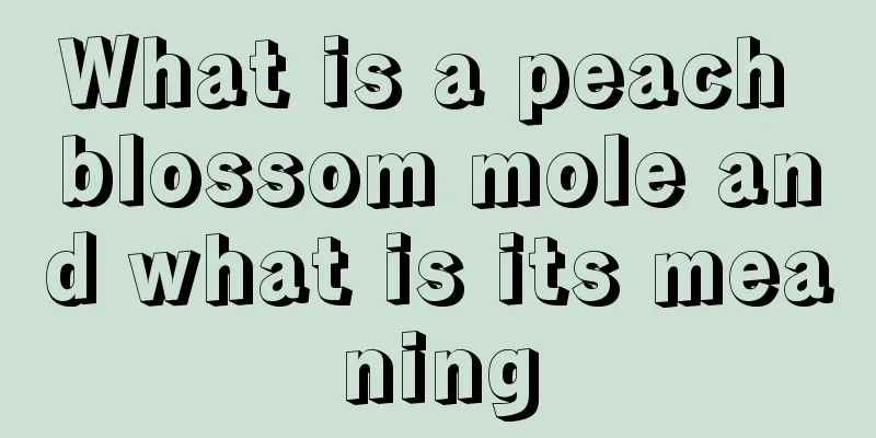 What is a peach blossom mole and what is its meaning