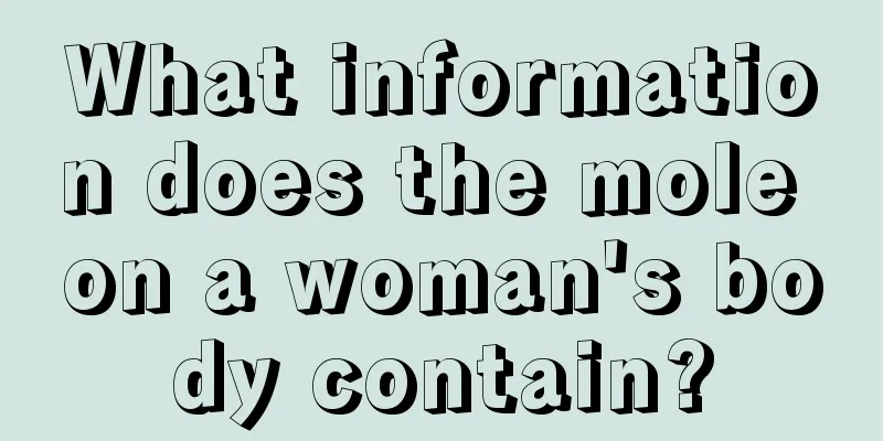 What information does the mole on a woman's body contain?