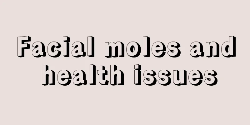 Facial moles and health issues