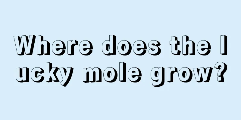 Where does the lucky mole grow?