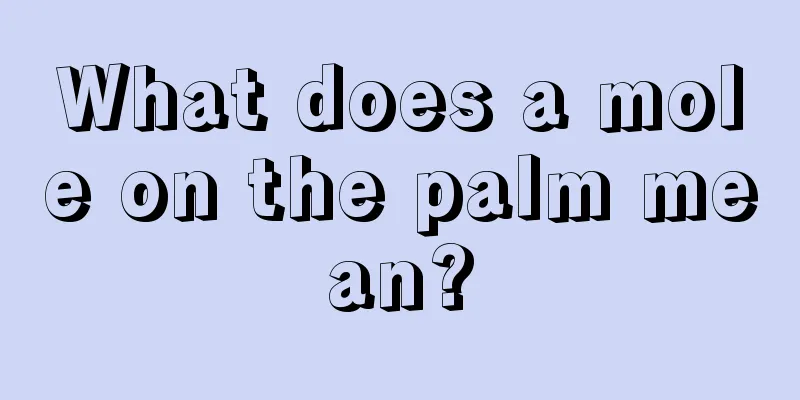 What does a mole on the palm mean?