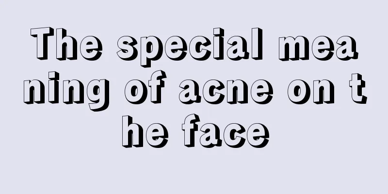 The special meaning of acne on the face