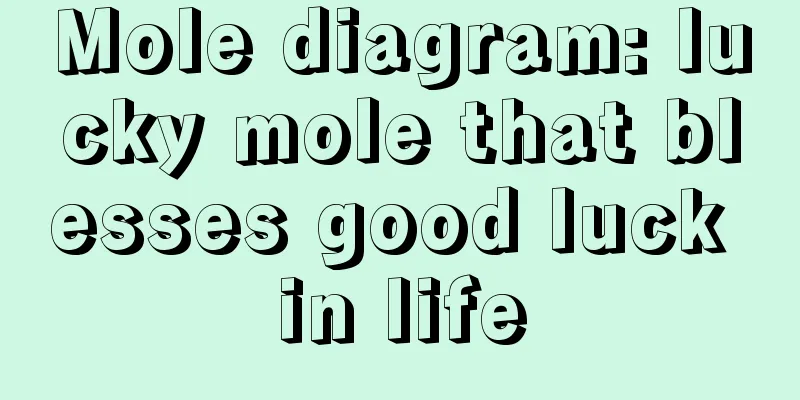 Mole diagram: lucky mole that blesses good luck in life