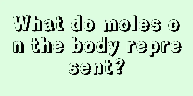 What do moles on the body represent?