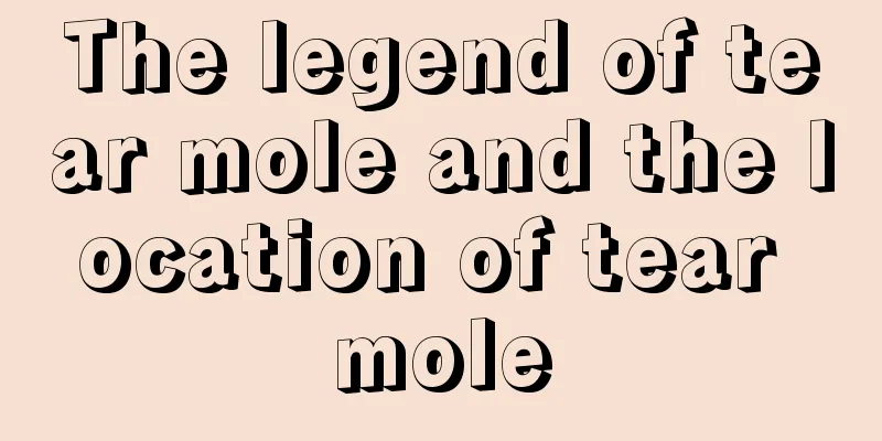 The legend of tear mole and the location of tear mole