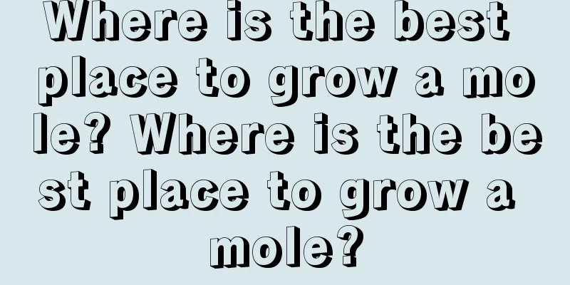 Where is the best place to grow a mole? Where is the best place to grow a mole?