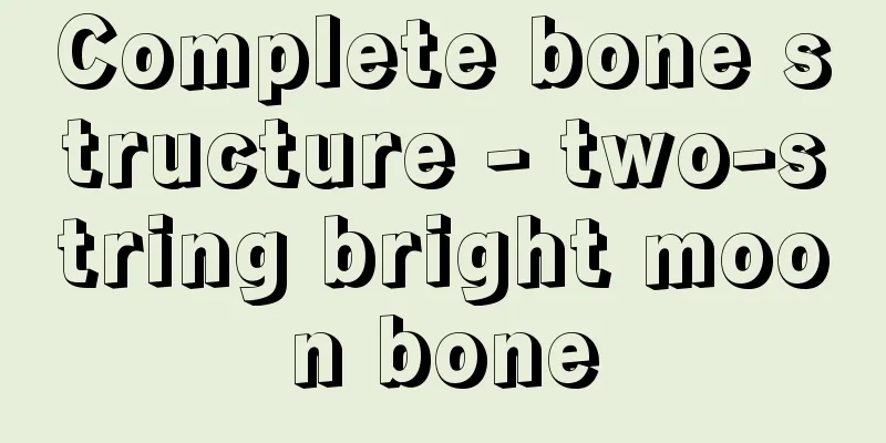 Complete bone structure - two-string bright moon bone