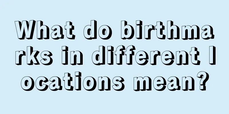 What do birthmarks in different locations mean?