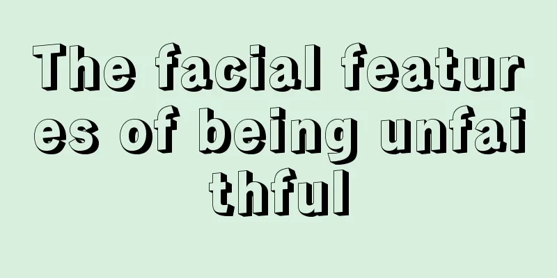 The facial features of being unfaithful