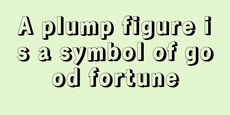 A plump figure is a symbol of good fortune