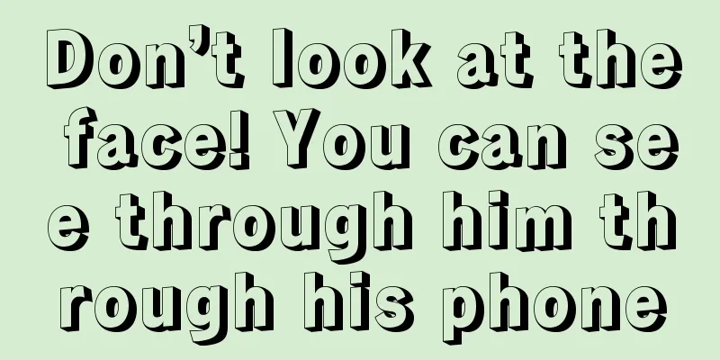 Don’t look at the face! You can see through him through his phone